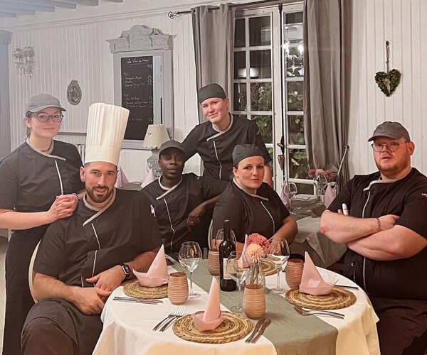 Equipe du restaurant Les Tisons