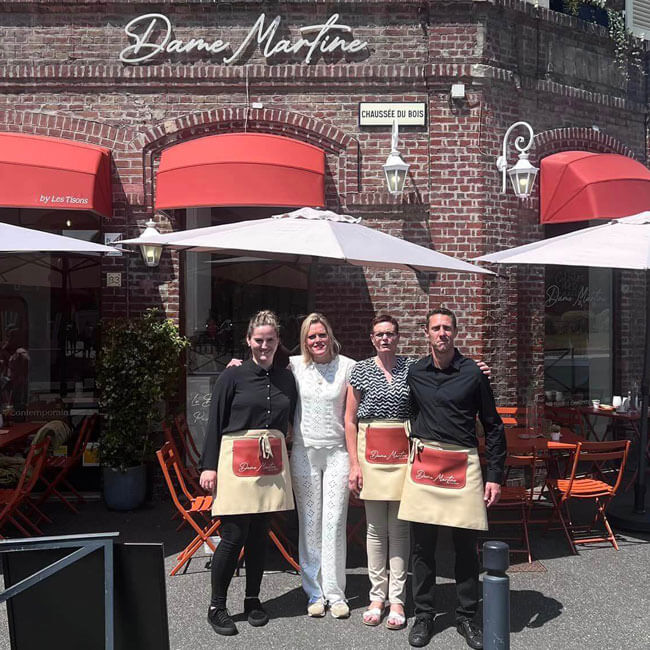 Equipe restaurant Dame Martine